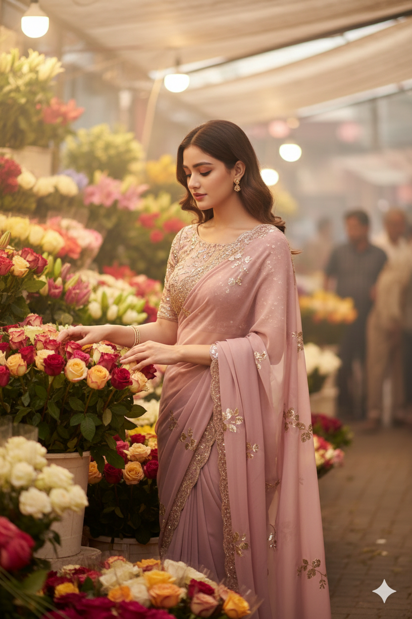 Ai prompt for saree for girl