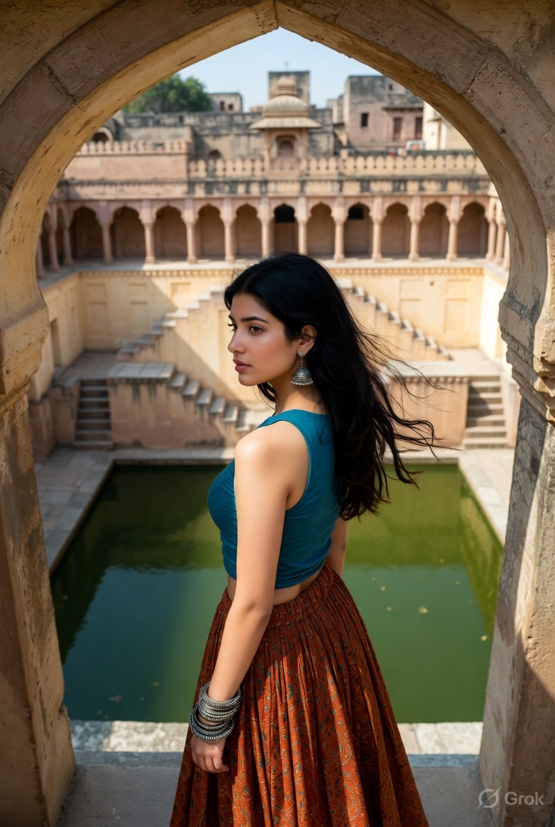 Rajasthani travel ai prompt for girl