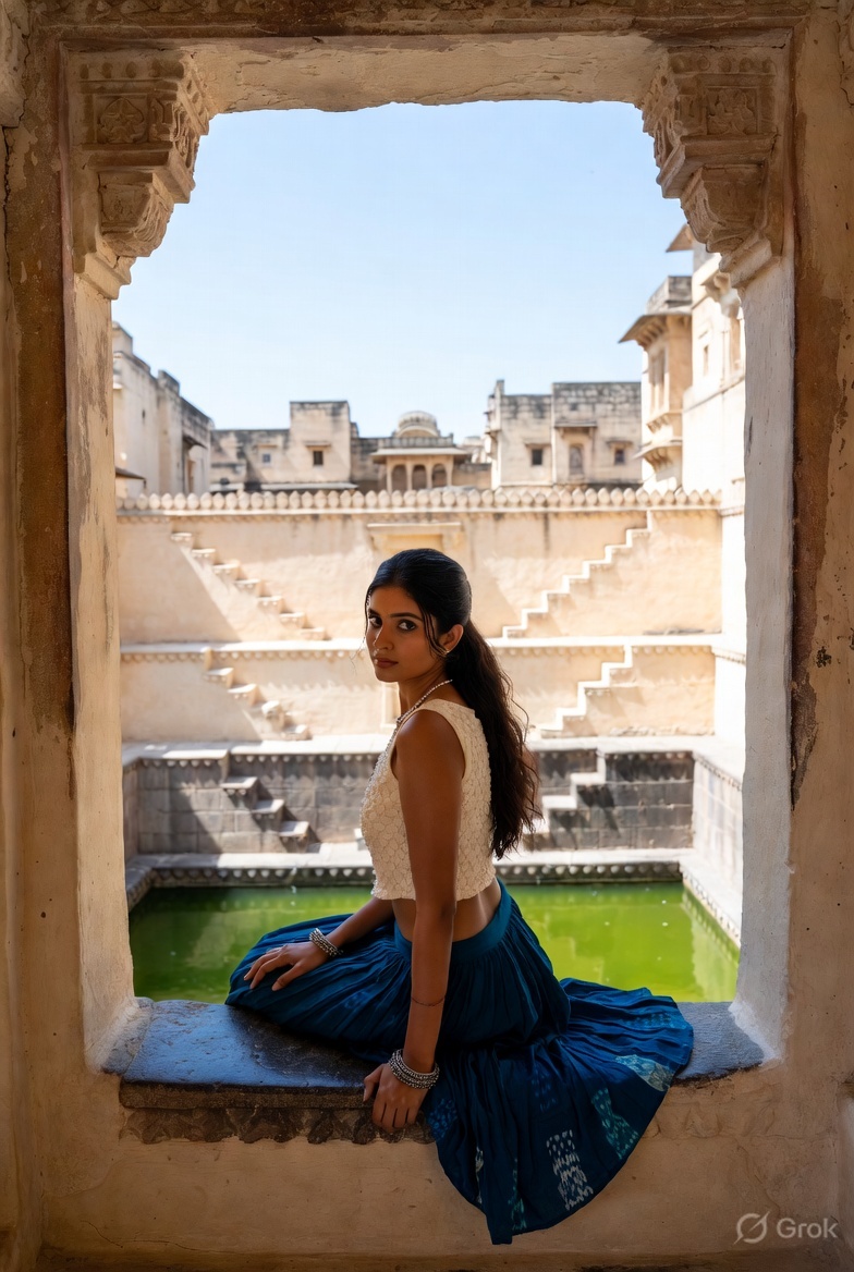 Rajasthani travel ai prompt for girl