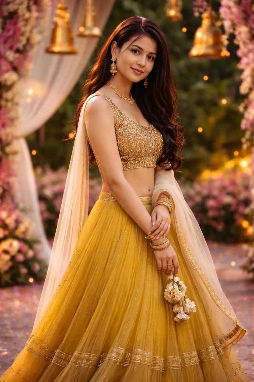 Lehenga ai prompt for girl