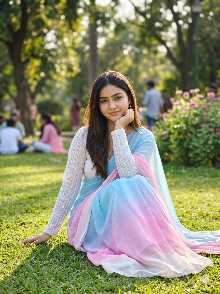 Saree prompt for girl