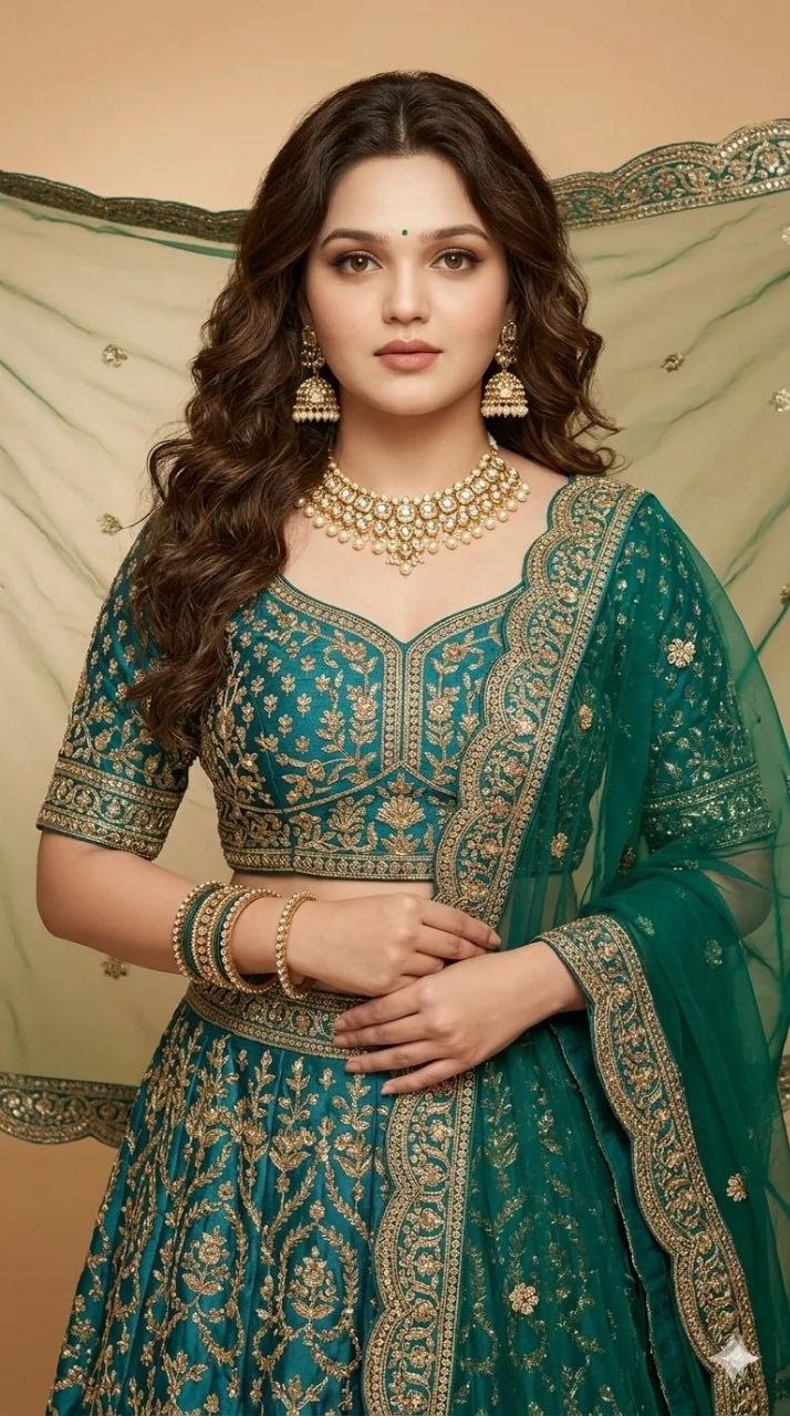 Ai lehenga prompt for girl